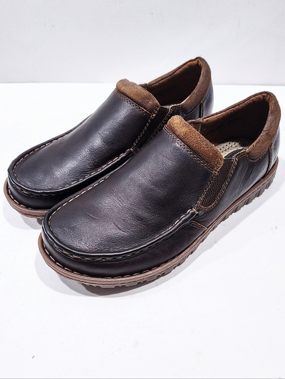Born Gudmund Brown Leather Slip On Loafers Men's 11.5 M US Casual Shoes H65123